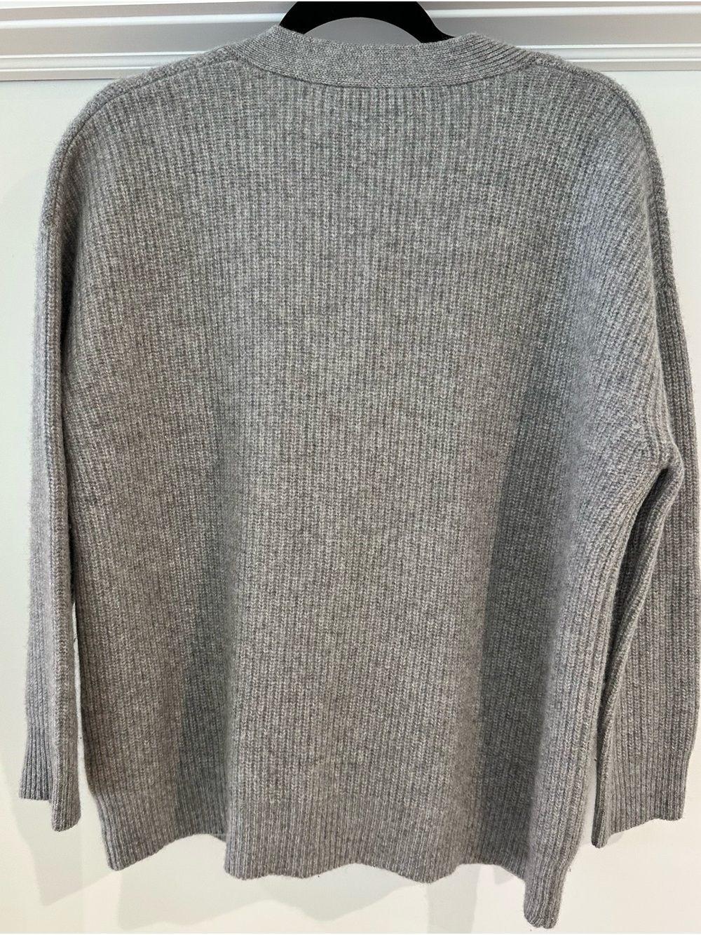 Jenni Kayne Cashmere Cocoon Cardigan Heather Gray 100% Cashmere XS Oversized - Picture 11 of 11